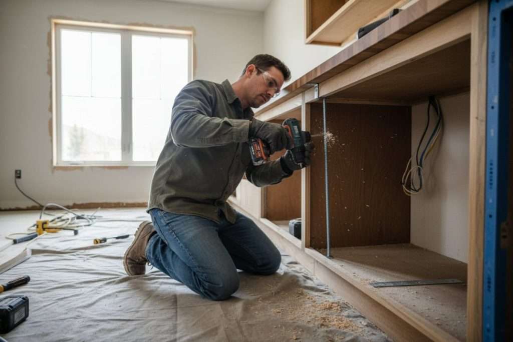 Fixer un plan de travail : 5 étapes pour une pose réussie