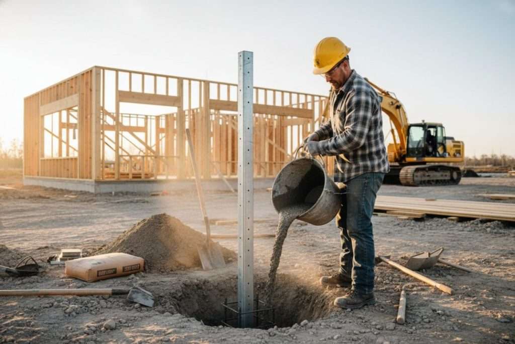 Quel tarif pour la pose d’une clôture rigide avec béton ?