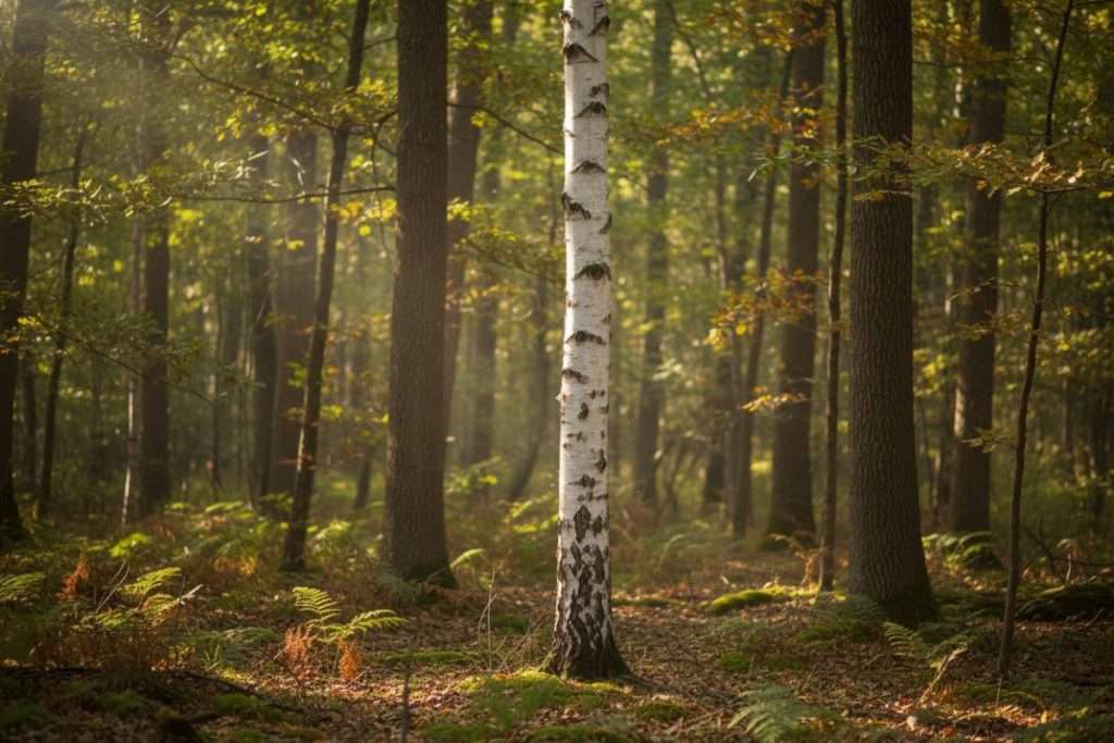 Arbre au tronc blanc : naturel ou chaulé ?