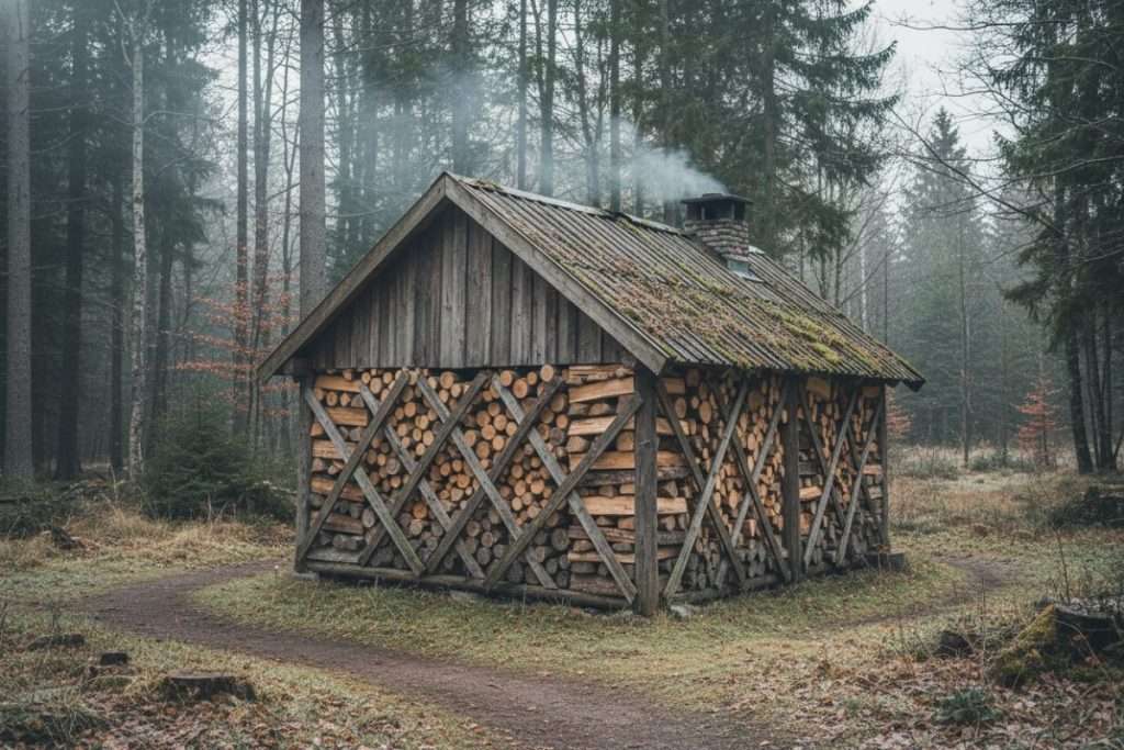 Plan abri bûches gratuit : construire votre espace de stockage
