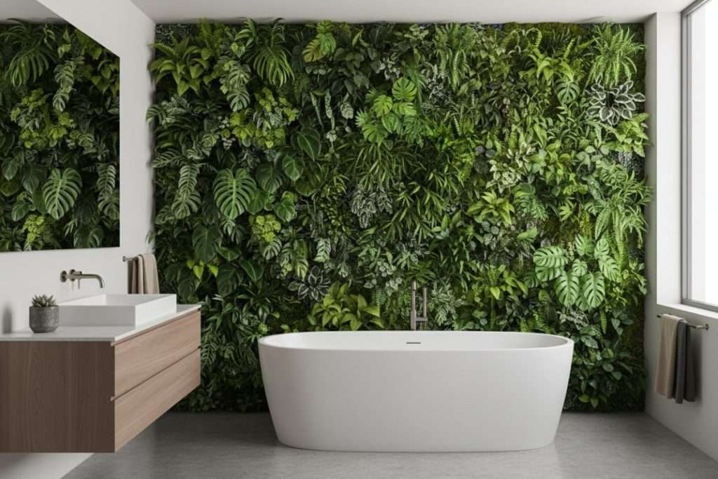 Mur végétal salle de bain : naturel, stabilisé ou artificiel ?