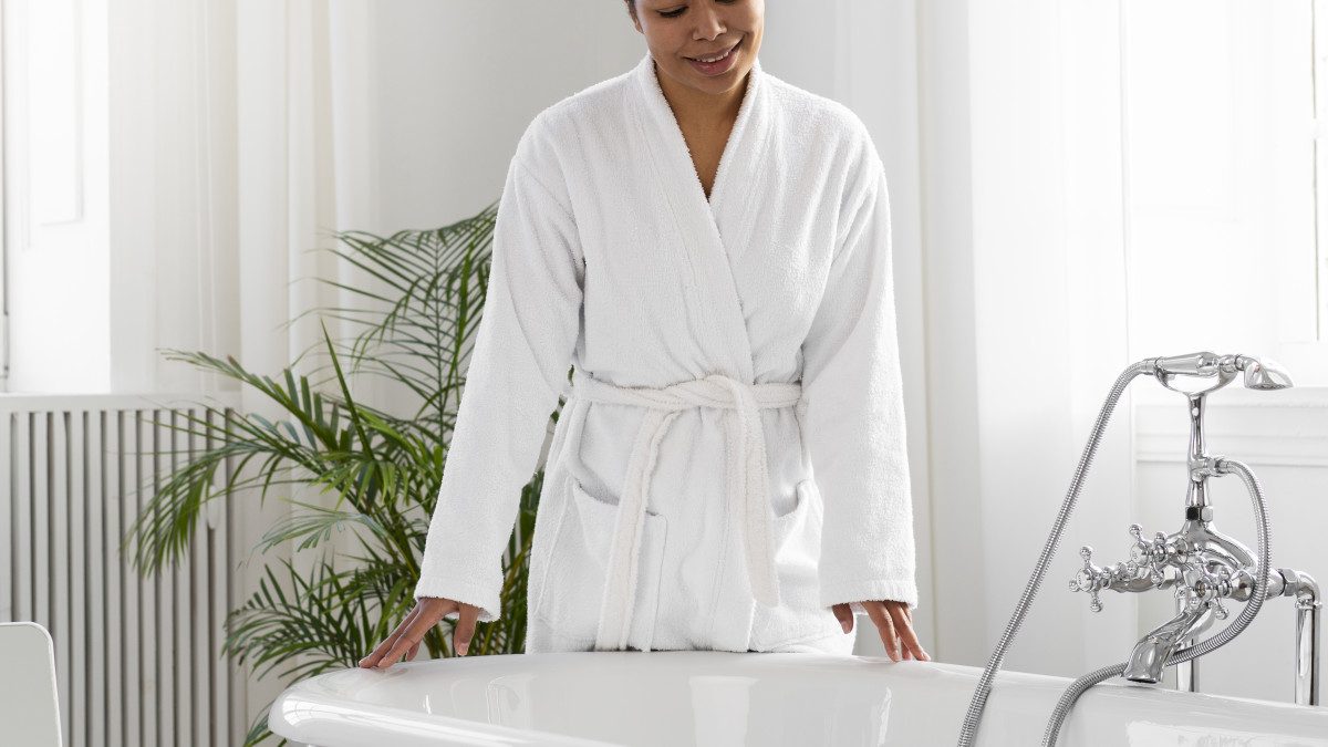joli peignoir de bain
